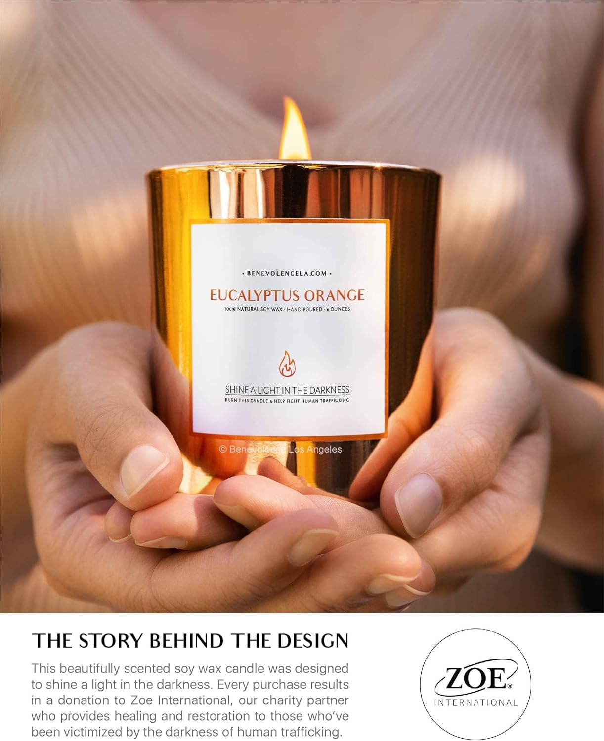 Eucalyptus Orange Wood Wick Candles | Fathers Day Gift for Dad | Soy Scented Candles | Gifts for Men | Aromatherapy | Shelf Decor, Bathroom Freshener | 8Oz, 45 Hour Burn