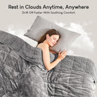 Sherpa Fleece Weighted Blanket 15 Lbs for Adult, Flannel Cozy Plush Bed Blankets, Fuzzy Sherpa Weighted Blankets Full Size, Minky Soft Blanket for Sofa Bed, 48 X 72 Inches, Grey